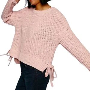 Candie's Soft Pink Textured Sweater